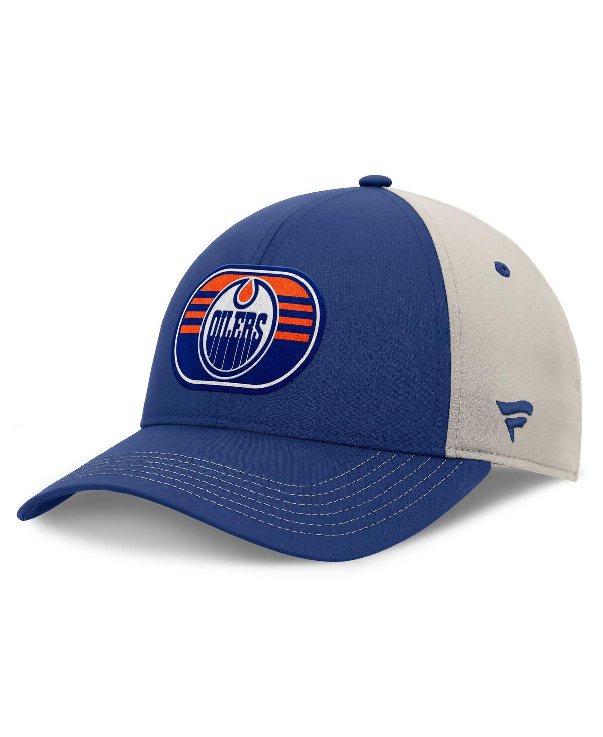 Fanatics Men's Royal/gray Edmonton Oilers 2025 Stanley Cup Playoffs Locker Room Trucker Adjustable Hat
