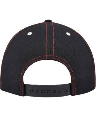 Big Boys and Girls Black Spider-Man Glow-in-the-Dark Snapback Hat