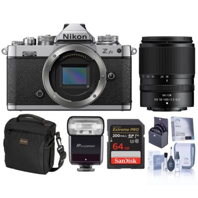 Z fc DX-Format Mirrorless Camera with NIKKOR Z DX 18-140mm Lens and Accessories Bundle