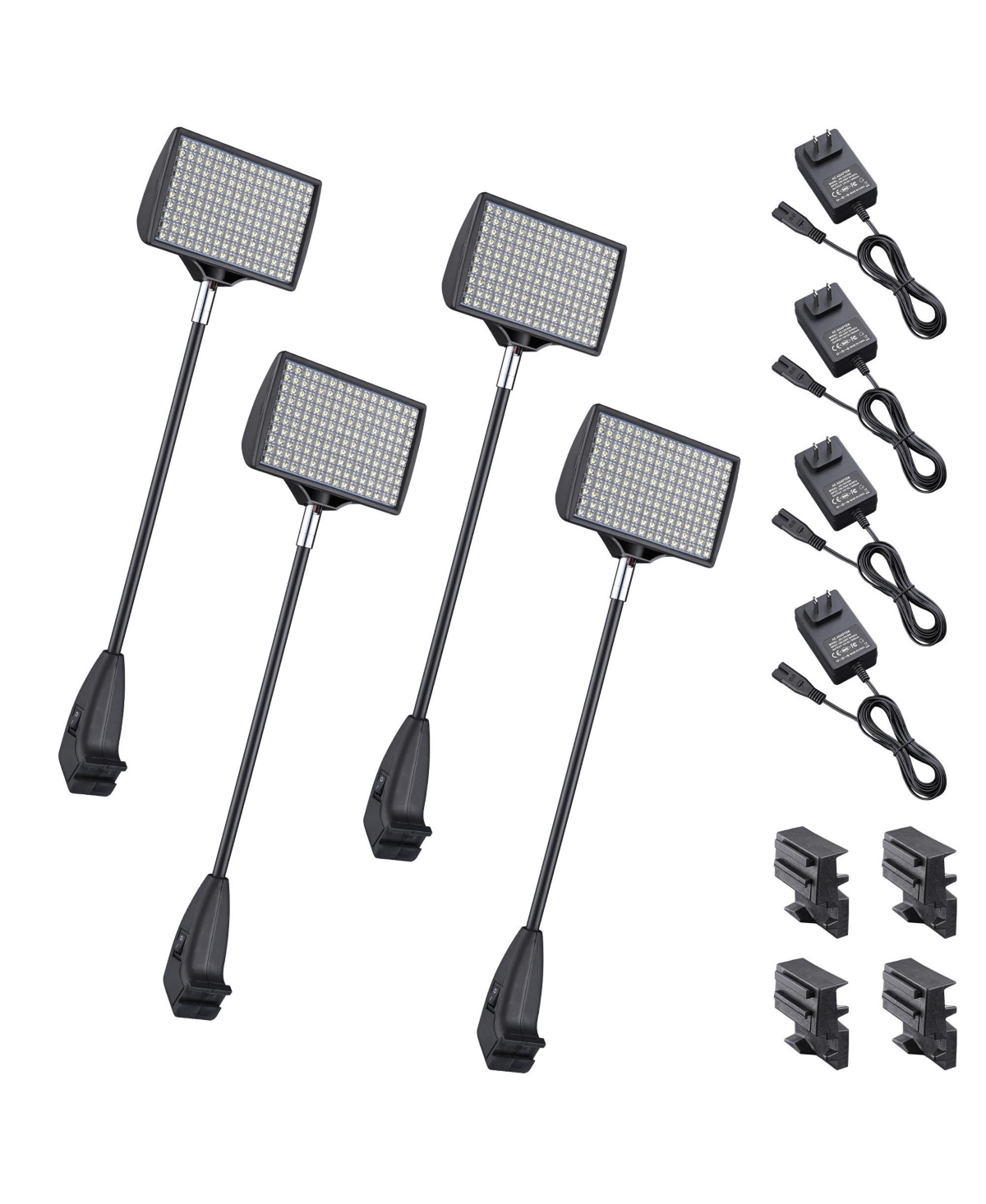 12W Led Trade Show Light 6500K Popup Booth Exhibit Back Drop Lighting 4 Pack - Natrual