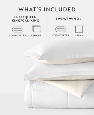 All Season Lightweight Down Alternative Reversible 3-Pc. Comforter Set, Full/Queen