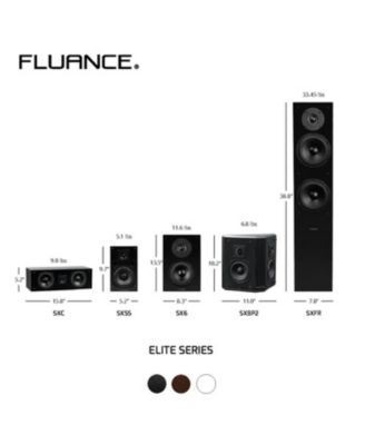 Elite High Definition 2-Way Bookshelf Surround Sound Speakers for 2-Channel Stereo or Home Theater System (SX6)