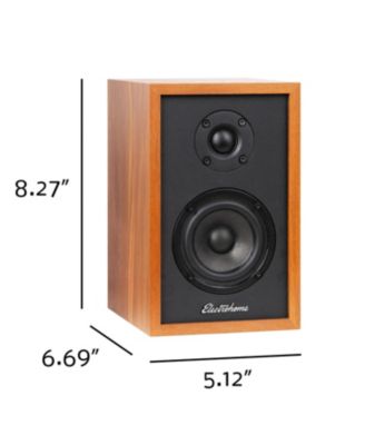 Berkeley 2.0 Stereo Powered Bookshelf Speakers with Built-in Amplifier, 3" Drivers, Bluetooth 5, RCA/Aux