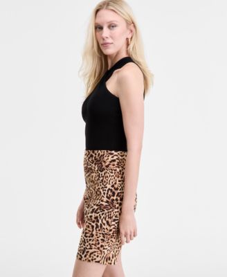 Women's Animal-Print Pull-On Bermuda Shorts, Exclusively at Macy's