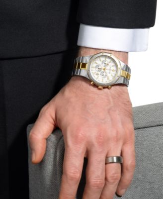 Men's Prestige Chronograph Two-Tone Stainless Steel Bracelet Watch 40mm