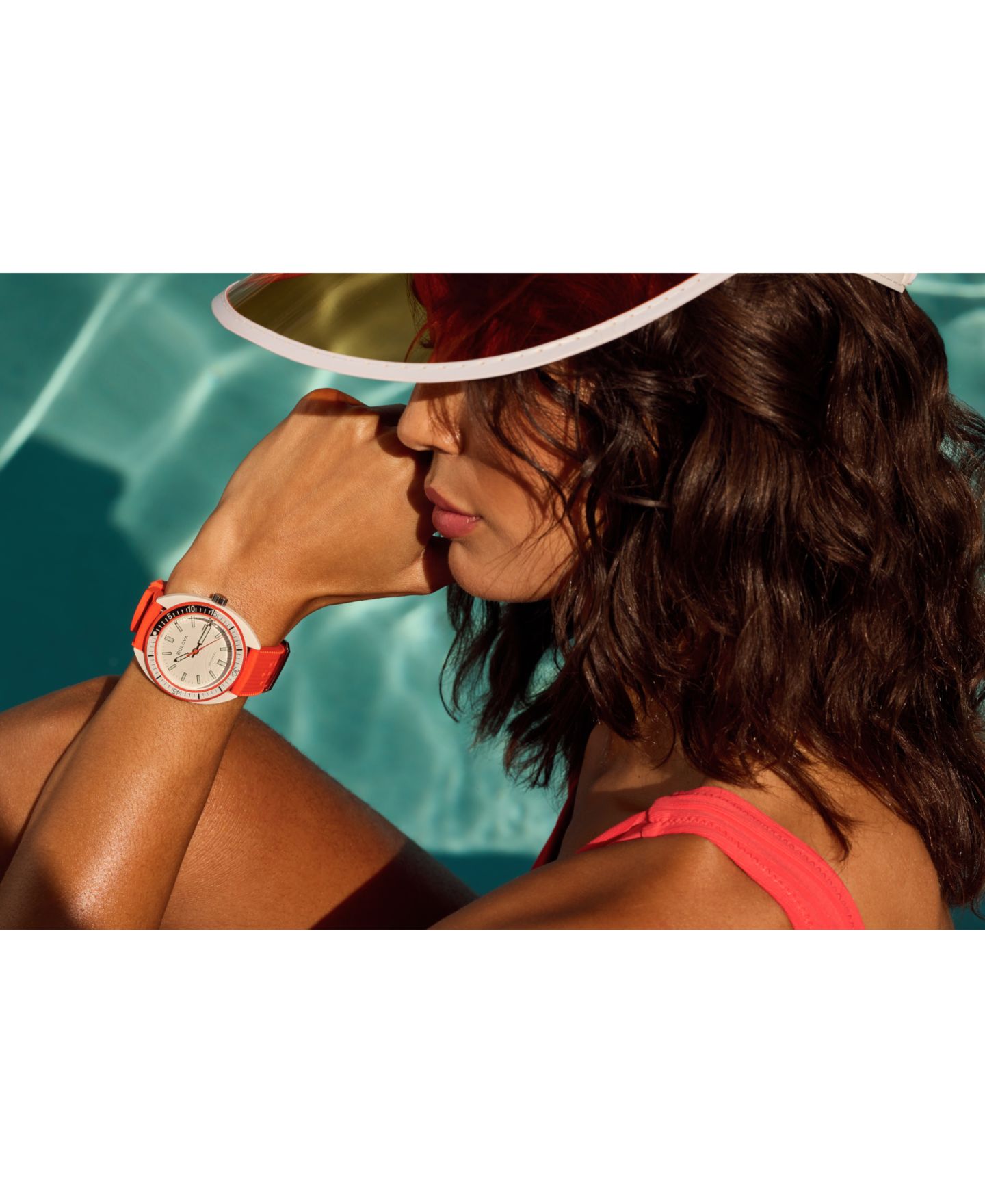 Мужские часы Bulova Snorkel Orange Hnbr Rubber Strap Watch 41mm — фото 5