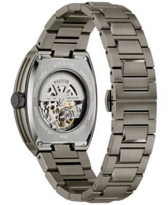 Men's Maquina Automatic Gray Stainless Steel Bracelet Watch 40mm