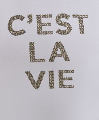 Petite C'est La Vie Studded Top