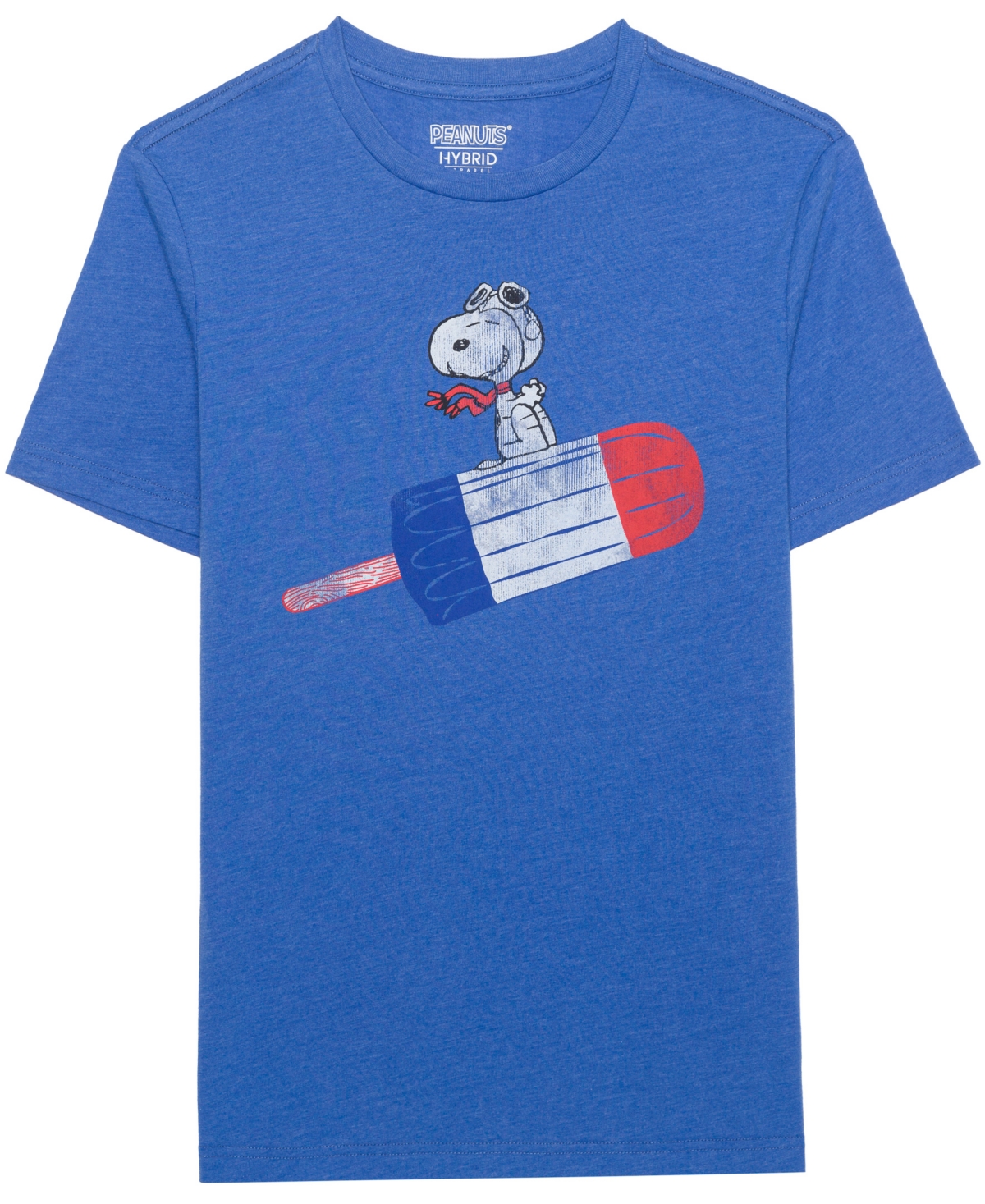 Men's Peanuts Americana Short Sleeve T-Shirt - Royal blue