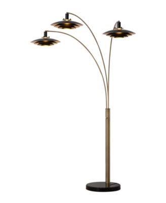 84" Metal Rancho Mirage 3 Light Arc Floor Lamp