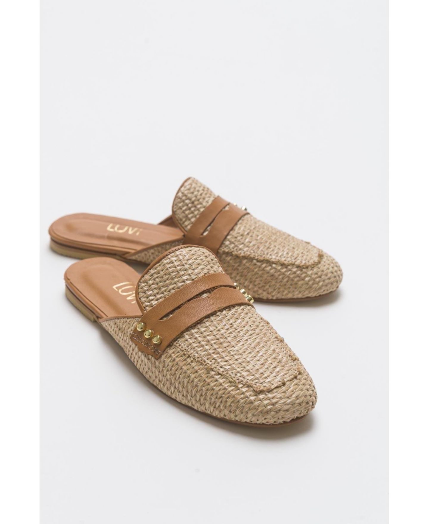 Женские сабо Forever & Always Shoes Patrizia Leather (Women), цвет: Бежевый кожаный — фото 1