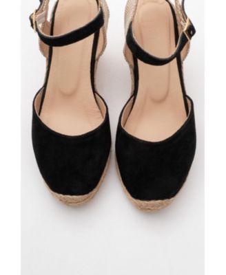 Sinta Suede Leather Platform Espadrille (Women)