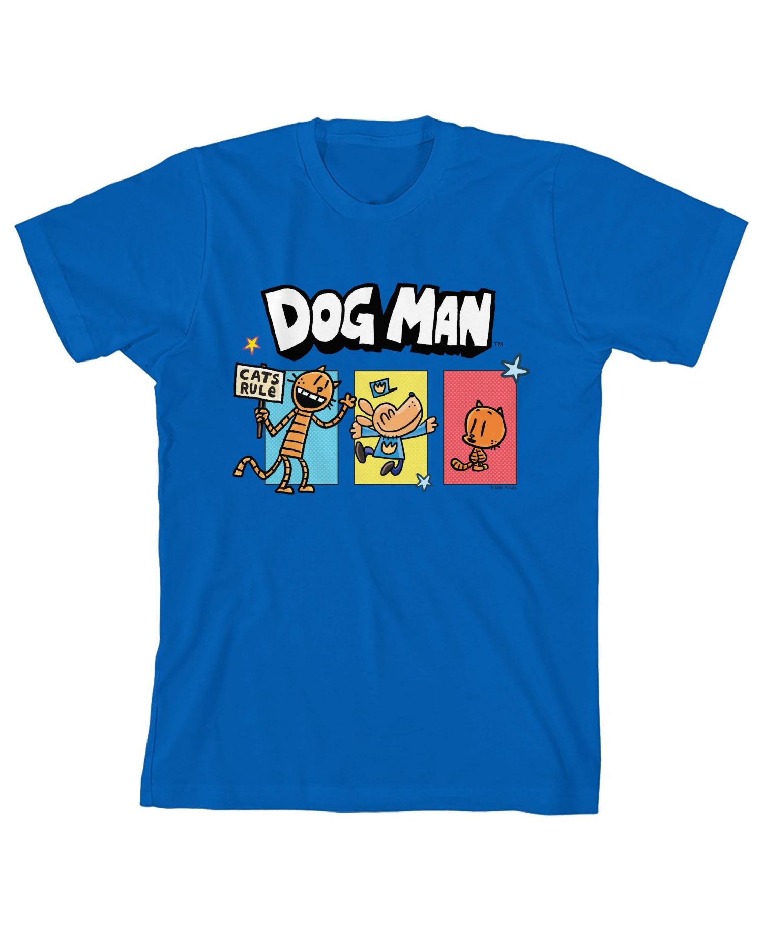 Boys Petey the Cat and Lil' Petey Youth Royal Blue Short Sleeve Tee-Medium