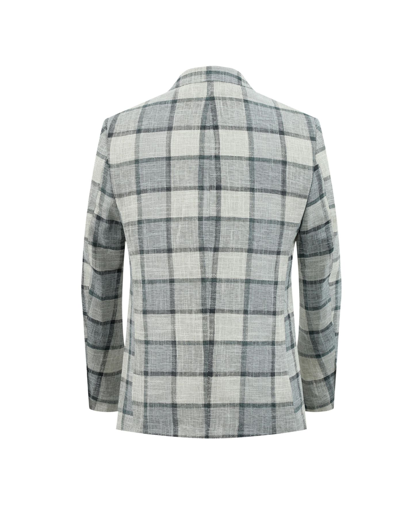 Пиджак Elie Balleh Slim Fit Plaid Blazer для мальчиков, цвет: Белый — фото 2