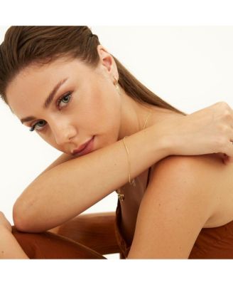 Six Beads Sterling Silver Bracelet