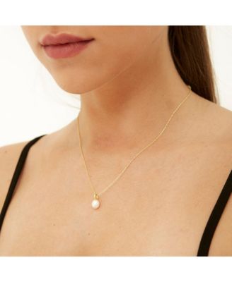 Treasures Baroque Seed Pearl Pendant Sterling Silver Necklace