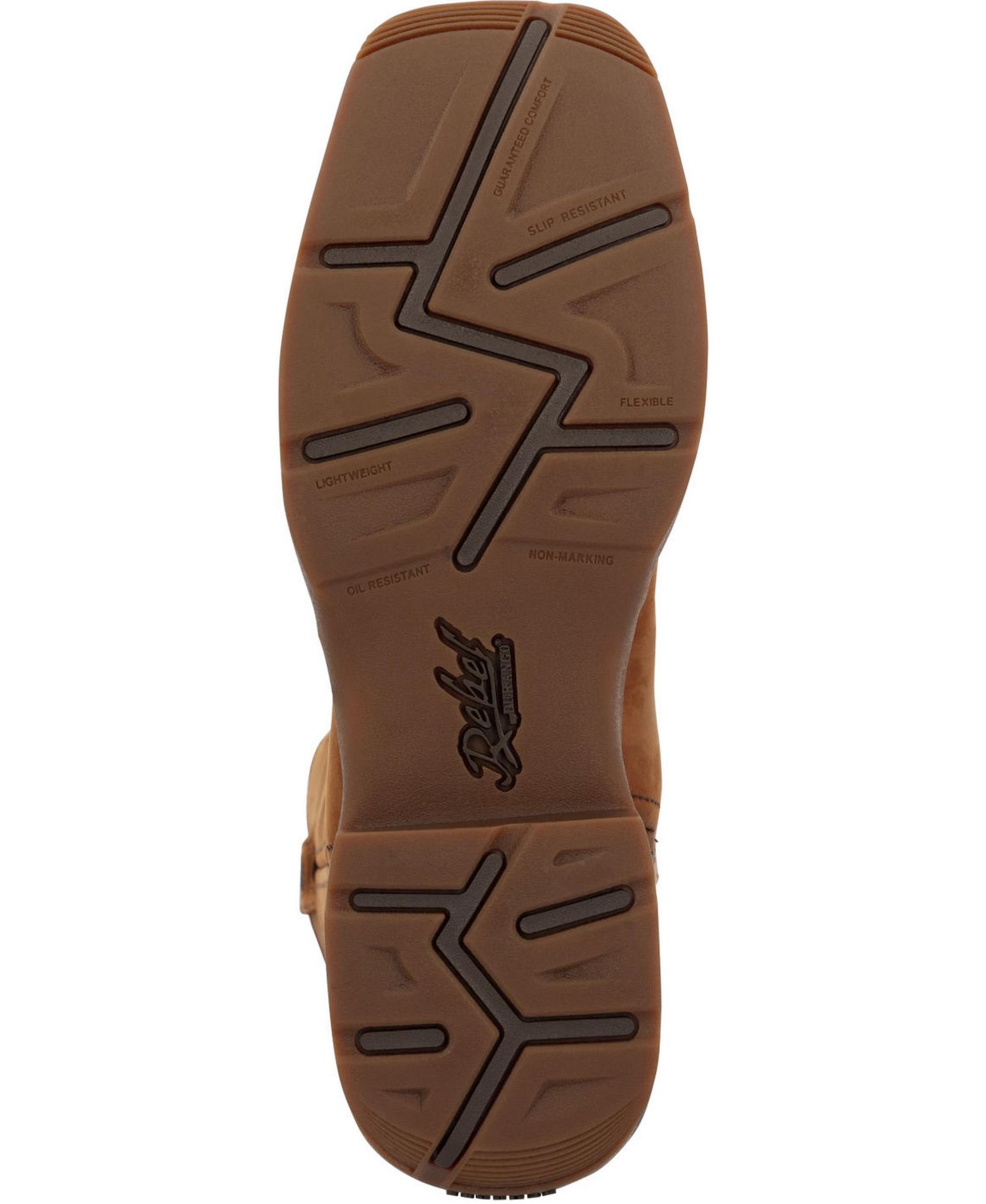 Men's Rebel by Brown Pull-On Western Boot