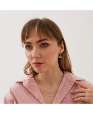 Evil Eye Earring Blue Eye Eyelash Sterling Silver Earring