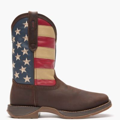 Men's Rebel by Patriotic Pull-On Western Flag Boot