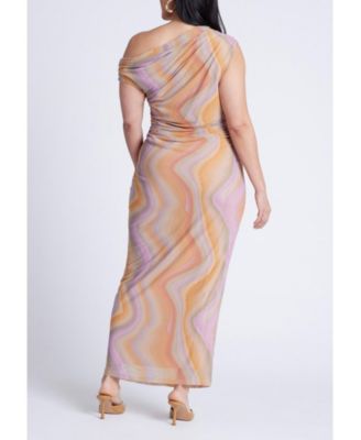 Women's Printed Mesh Dress