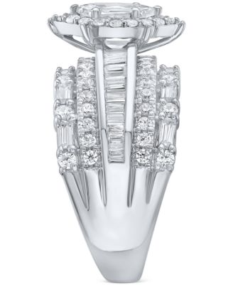 Diamond Multi-Row Statement Ring (2 ct. t.w.) in 14k White Gold