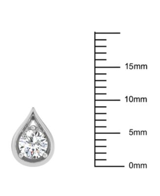 Diamond Teardrop Shape Stud Earrings (5/8 ct. t.w.) in 14k Gold