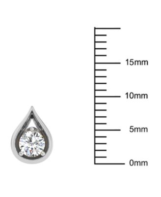 Diamond Teardrop Shape Stud Earrings (3/8 ct. t.w.) in 14k Gold
