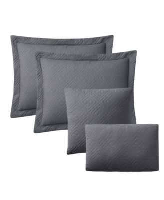 Diamond Embossed 5-Pc. Quilt Set, Full/Queen