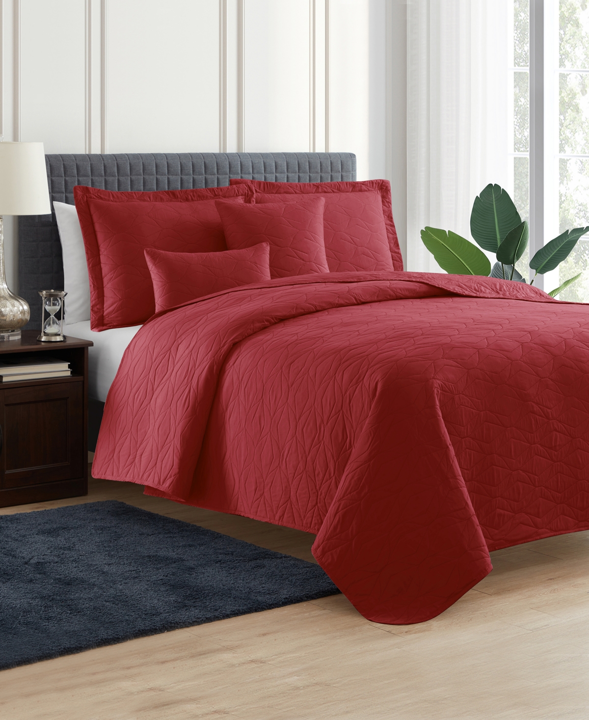 Nestl Ellipse Embossed 4-pc. Quilt Set, Twin/twin Xl