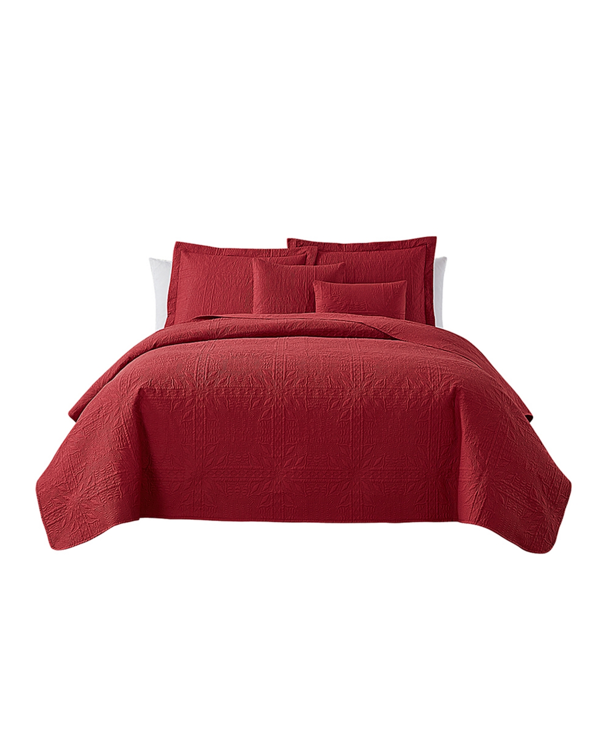 Nestl Grid Embossed 4-pc. Quilt Set, Twin/twin Xl