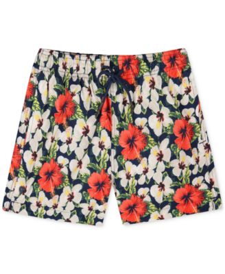 Sunset x Vine - Men's Floral Woven Swim Trunks