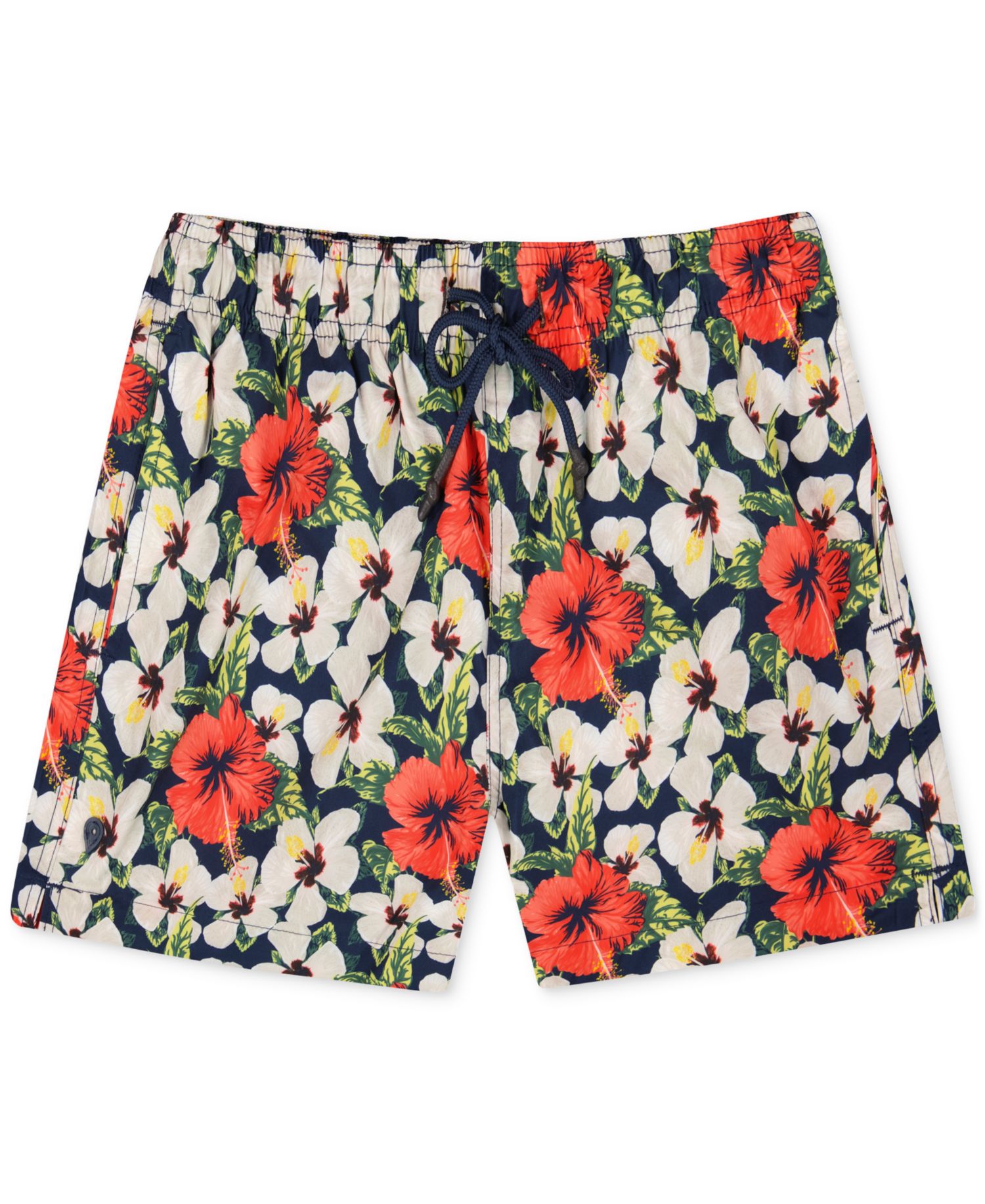Sunset and Vines Men's Floral Woven Swim Trunks