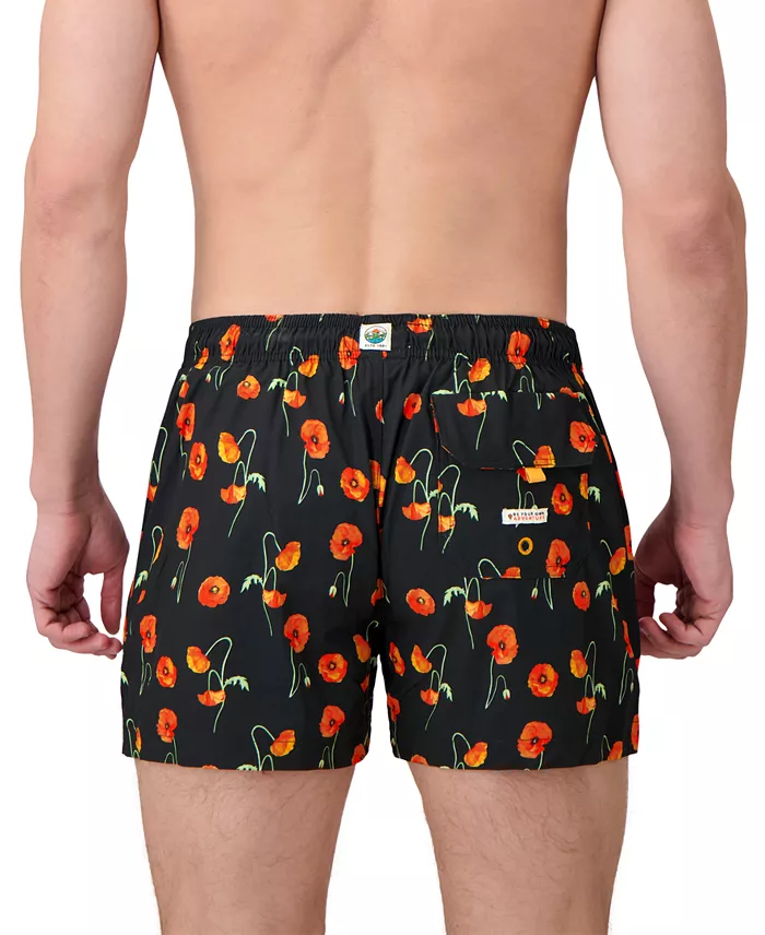 Sunset and Vines Men's Floral Woven Swim Trunks - thumbnail 3
