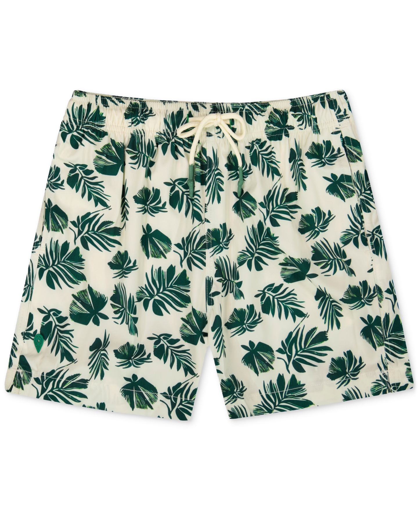 Плавки Leaf-Print для мужчин, тканый — Sunset x Vine, цвет: Льняной — фото 1