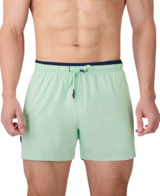 Men's Solid Woven Swim Trunks
