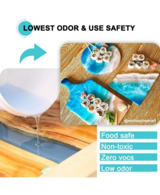 Crystal Clear High Gloss Epoxy Resin Kit - 2 Gallon Self-Leveling Casting Resin & Hardener For Jewelry, Tabletops, Wood & Molds