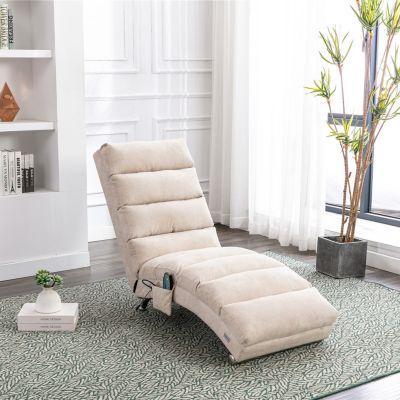 Modern Linen Indoor Chaise Lounge