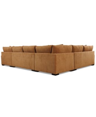 Rhyder 4-Pc. Fabric Chaise Sectional with Apartment Sofa, Exclusively at Macy's