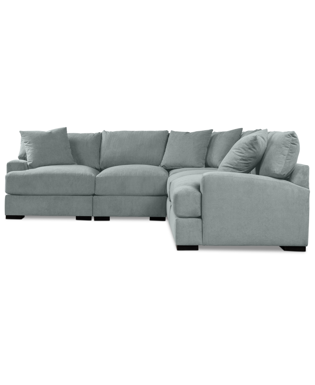 Macy's Rhyder 111" 5-pc. Fabric L Sectional, Exclusively At