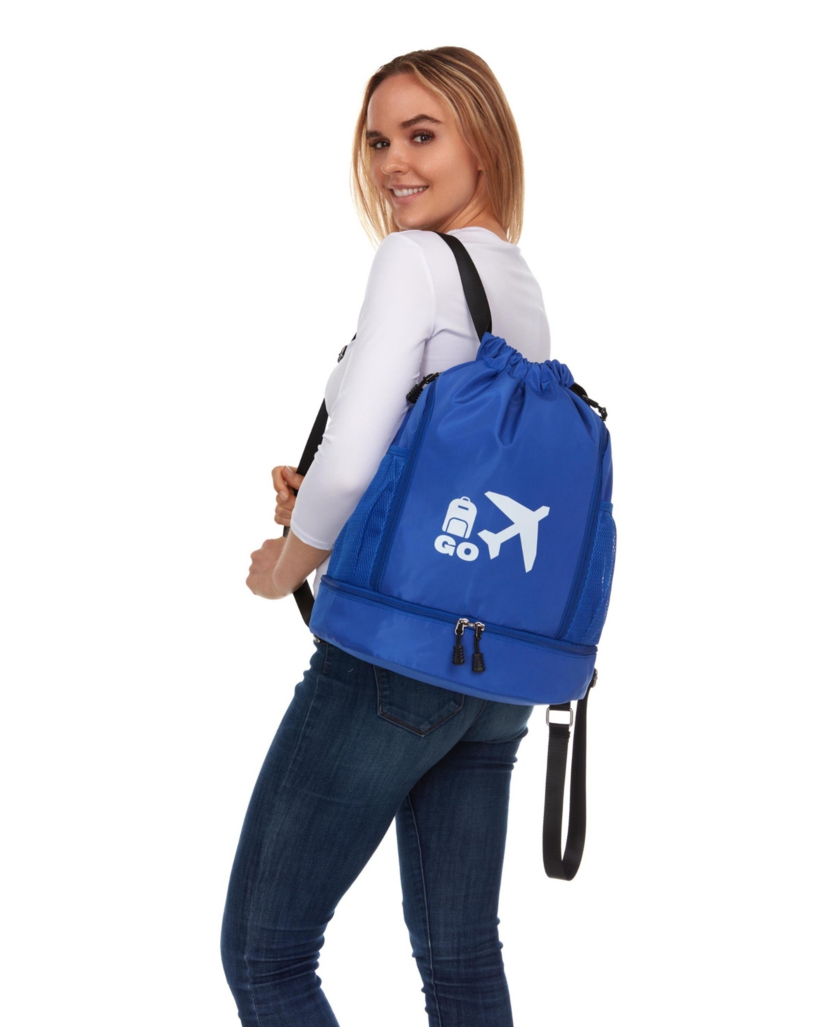 Perfect Personal Travel Go Bag- Blue - Blue
