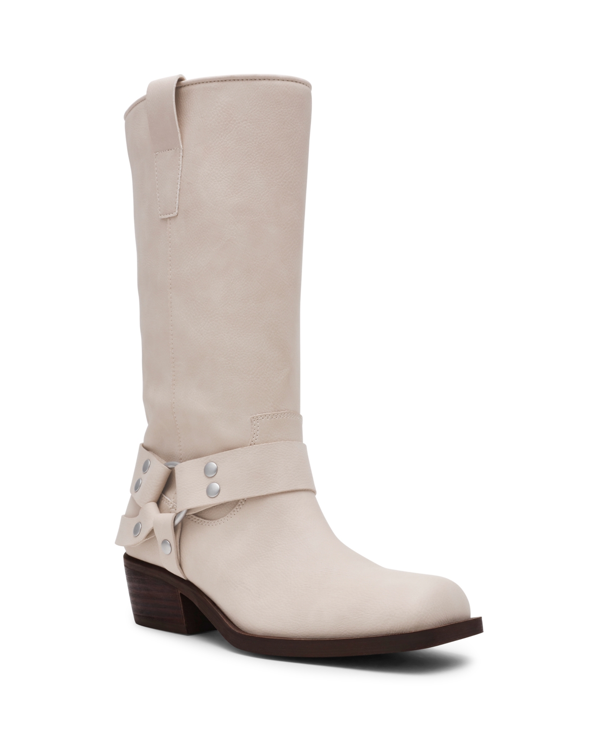 Women's Tanzy Tall Harness Moto Boots - Black