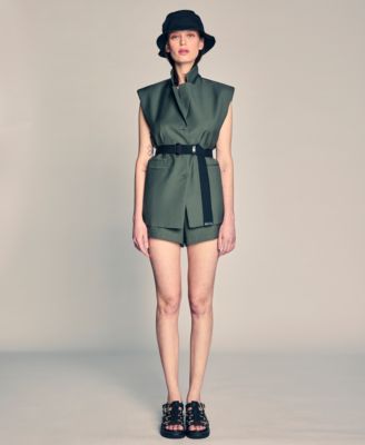 Women's Luxe Twill Double Welt-Pocket Shorts