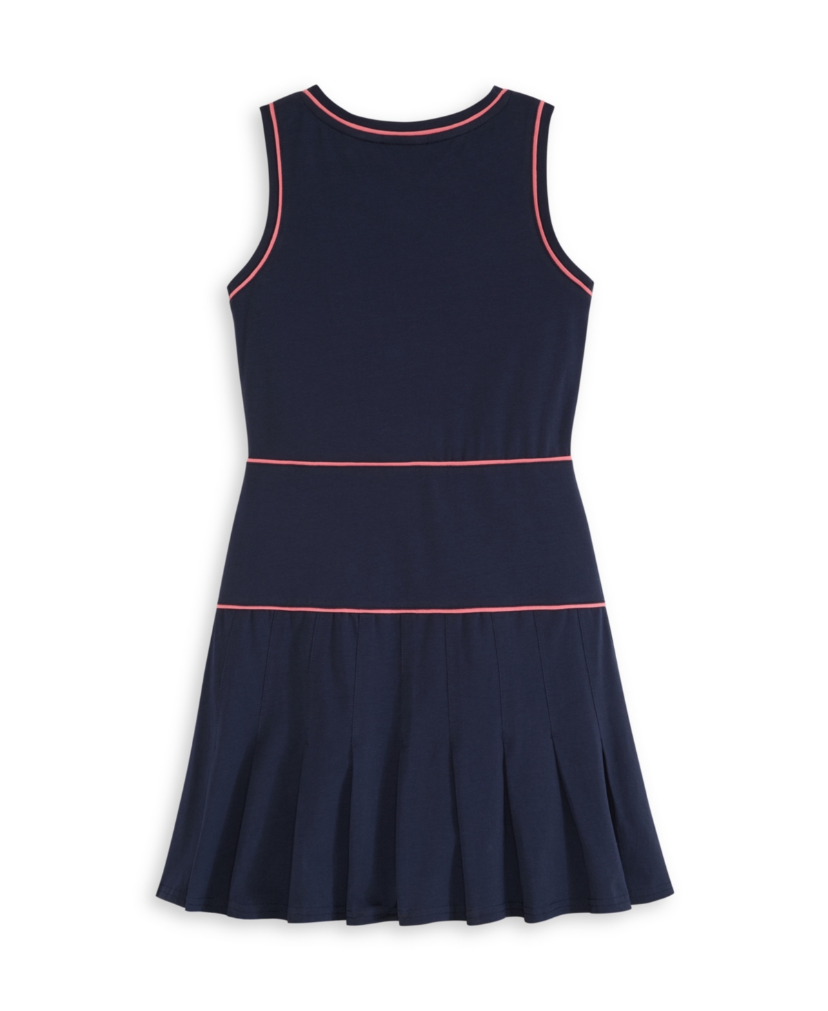 Scotch & Soda Kids' Tennis Appliqué Sleeveless Cotton Jersey Dress In Blue