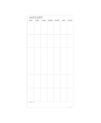 Undated 12" x 12" Dry Erase Vertical Wall Calendar