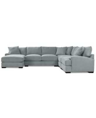 Rhyder 5-Pc. Fabric Chaise Sectional, Exclusively at Macy's