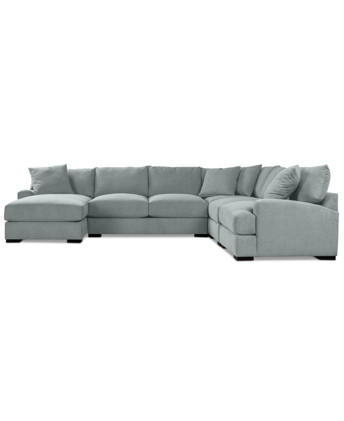 Macy's Rhyder 5-pc. Fabric Chaise Sectional, Exclusively At