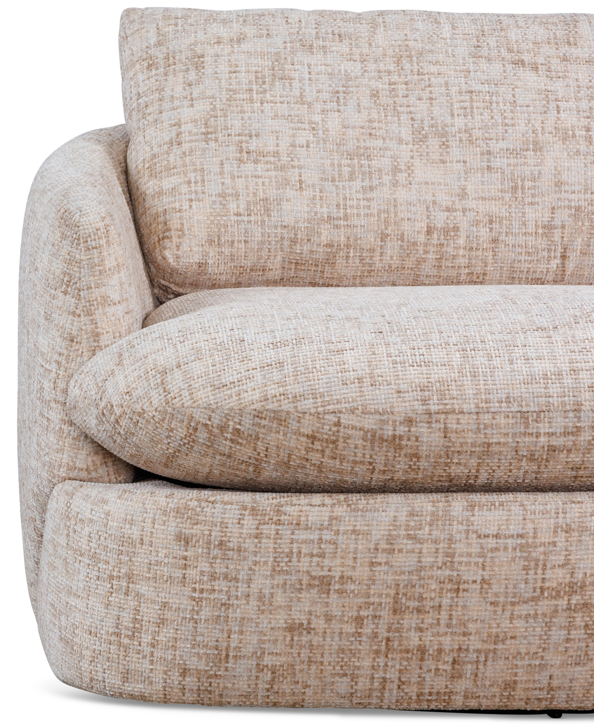 Macy's Rhyder 43" Fabric Accent Swivel Chair, Exclusively At