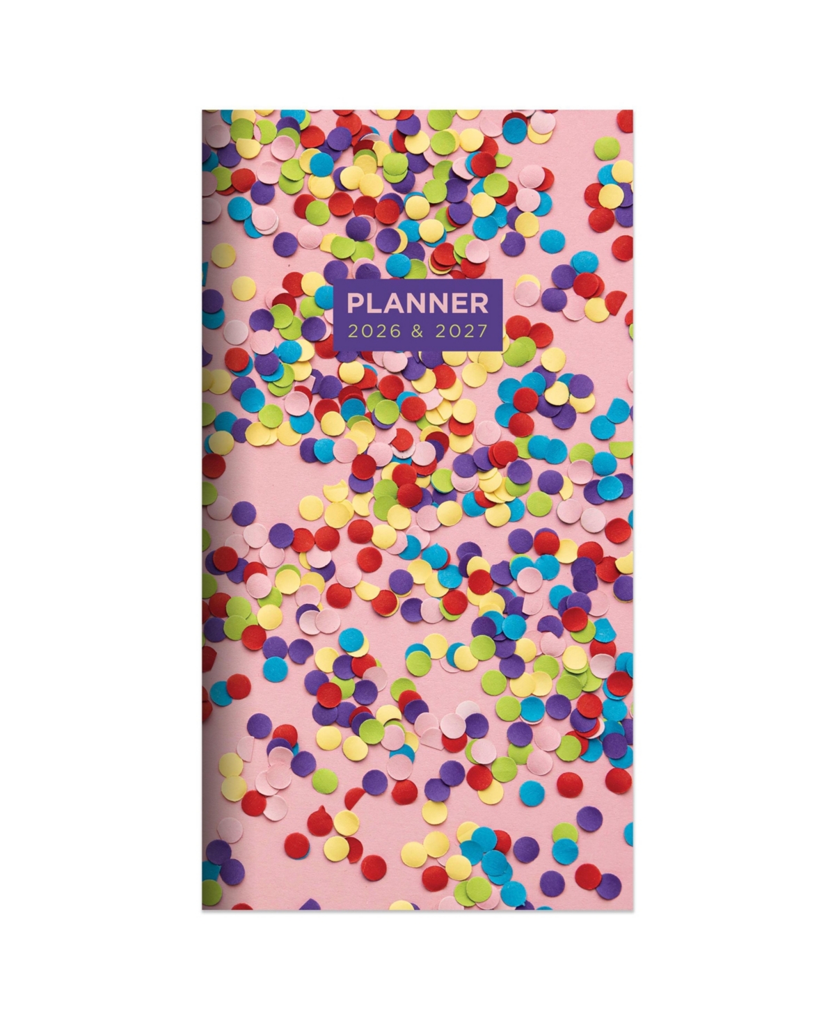 2026-2027 Confetti Party Small Monthly Pocket Planner - Multicolor