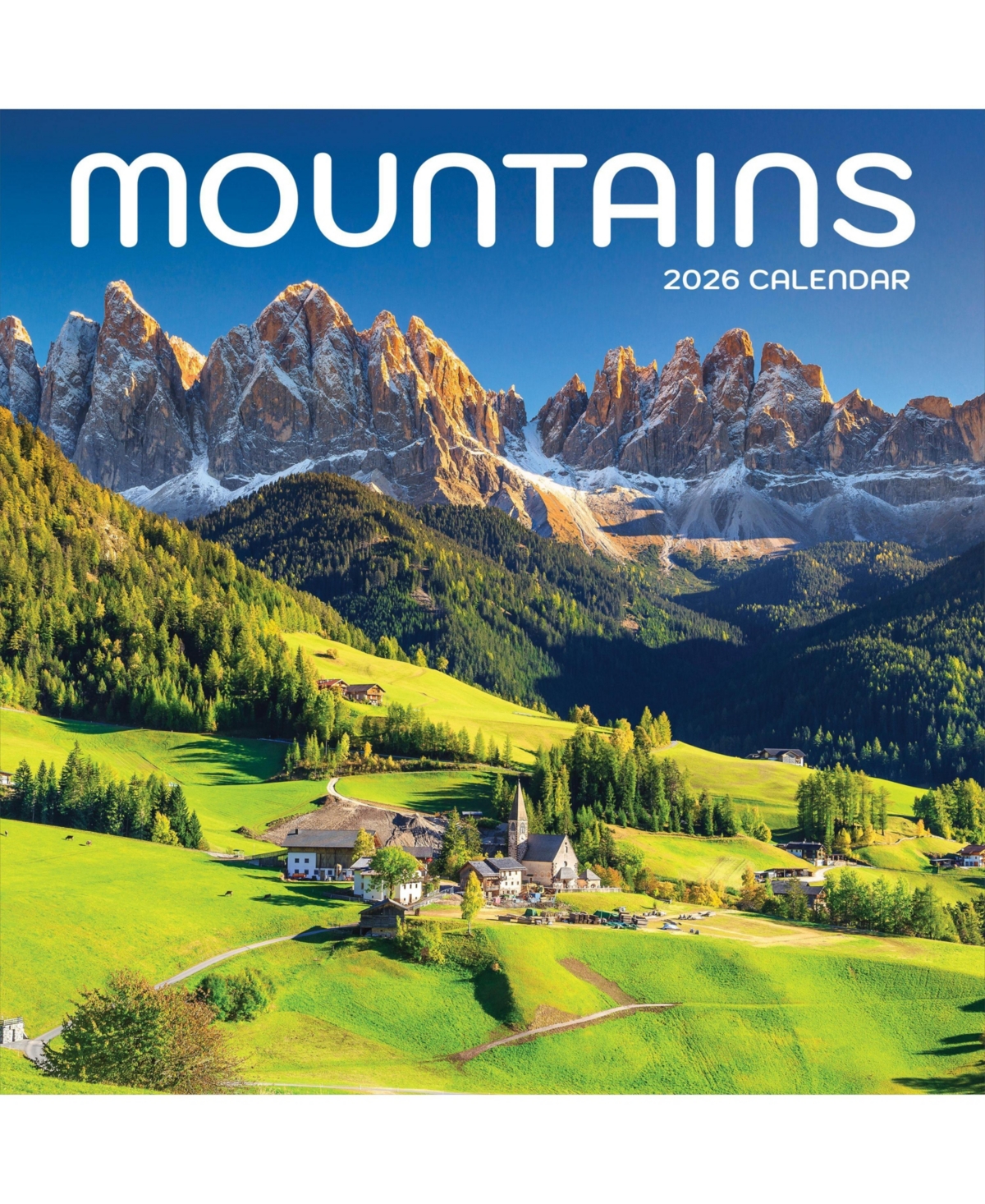 2026 Mountains Wall Calendar - Multicolor