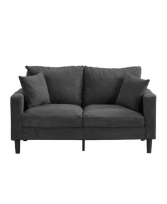 57" Loveseat Sofa, Wooden Frame, Comfy, Modern Style